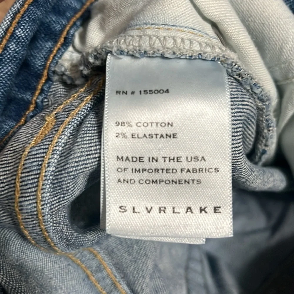 Slvrlake Grace Crop Wide Leg Jean Distressed Montana 28‎